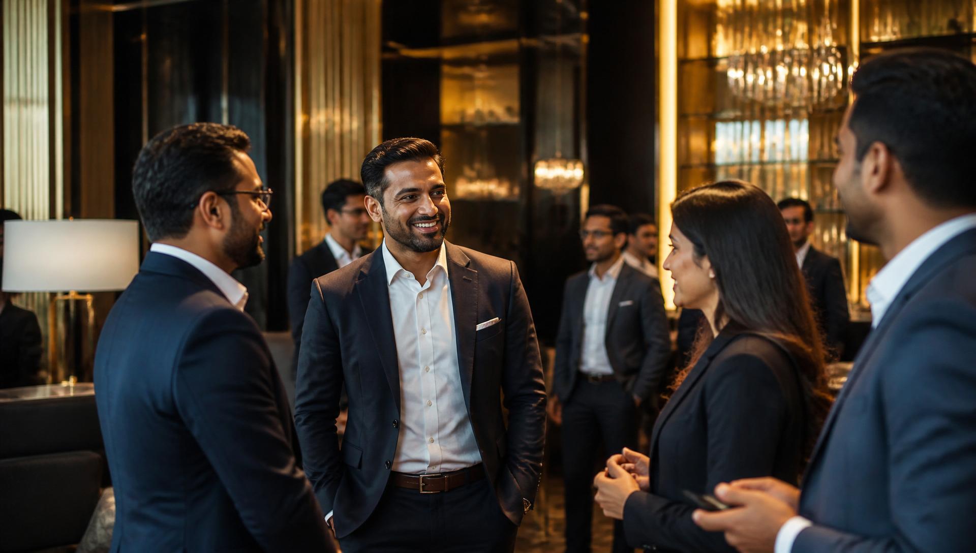 EO Noida members networking at a chapter event